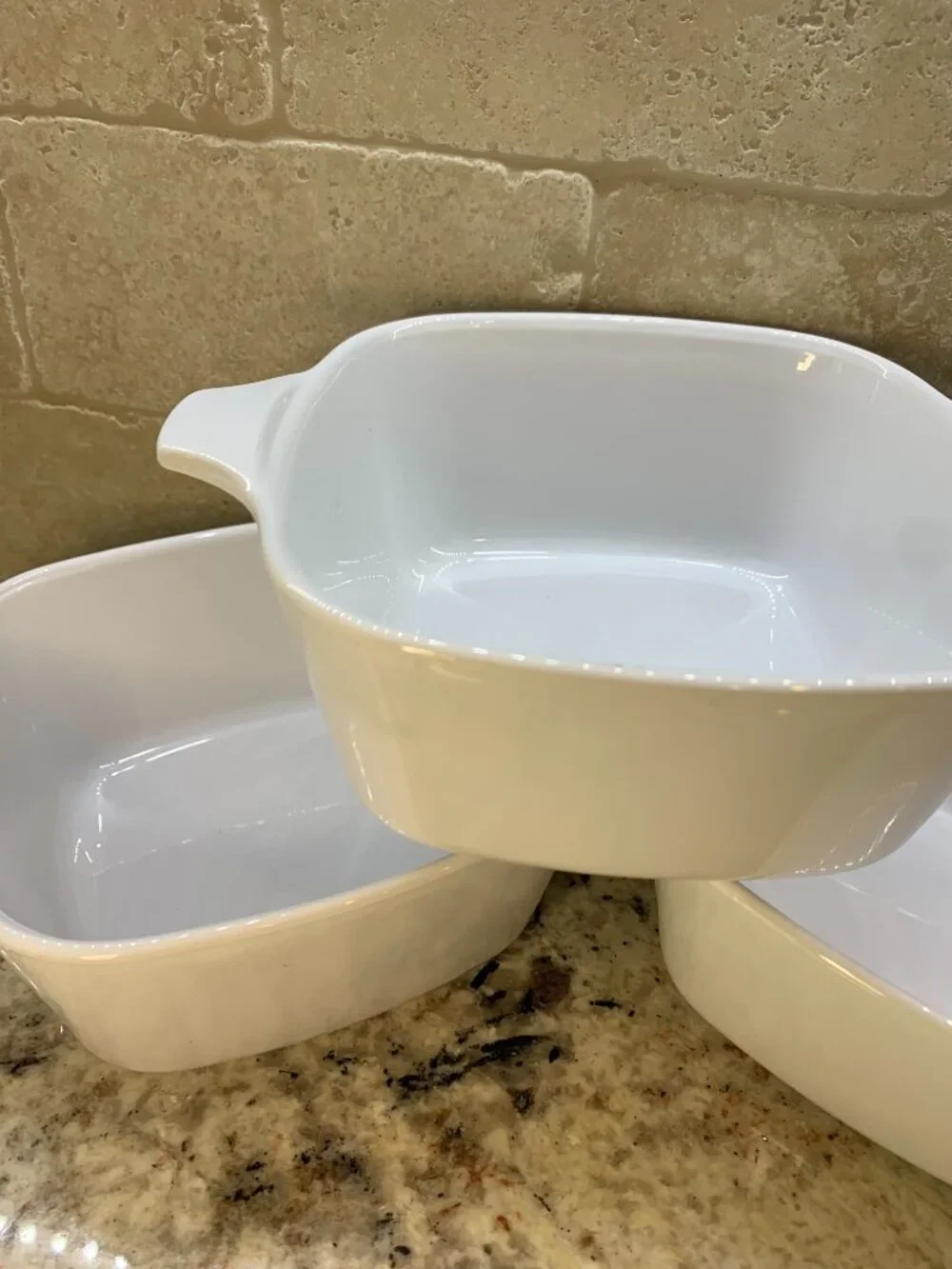 Corningware Casserole Dishes Lot of 3 Vintage Bakeware 22oz P-43-B